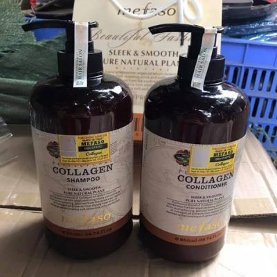 Bộ dầu gội xả Collagen Argan Mefaso – Ý