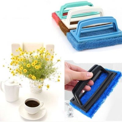 Miếng bọt biển chà vệ sinh có tay cầm