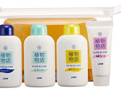 Set mini dầu gội, xả, sữa tắm, kem rửa mặt thảo dược (30ml x3, 15g) Lion