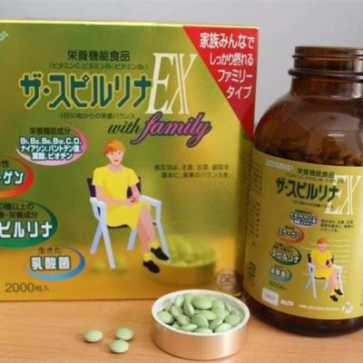 Tảo vàng Spirulina EX Nhật Bản 2000 viên