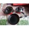 BỘ NỒI CHẢO CHỐNG DÍNH CAO CẤP 2 VUNG KÍNH