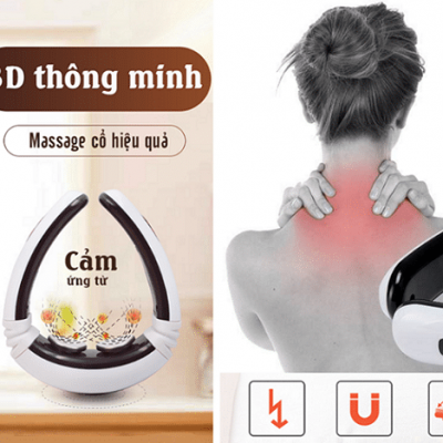 MÁY MASSAGE CỔ CẢM ỨNG XUNG ĐIỆN TỪ 3D THÔNG MINH