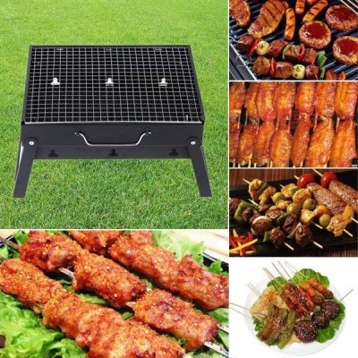 Bếp nướng than hoa vuông BBQ