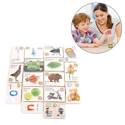 Bộ 416 thẻ học thông minh song ngữ Anh-Việt cho bé yêu