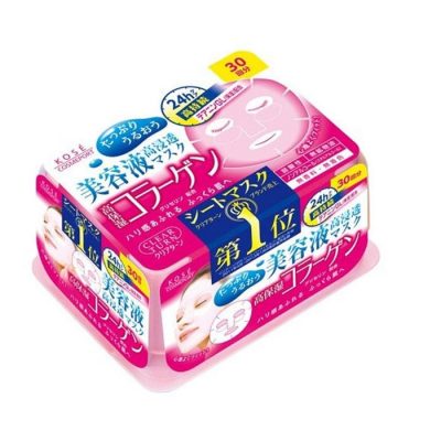 Mặt nạ dưỡng trắng da với tinh chất collagen 30 miếng Kose