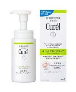 Sữa rửa mặt tạo bọt trị bã nhờn cho da nhạy cảm Cruel 150ml Kao