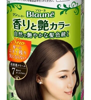 Thuốc nhuộm tóc dạng kem (màu nâu sẫm) Blaune