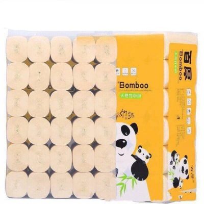 Bịch 35 cuộn giấy ăn sợi tre gấu trúc