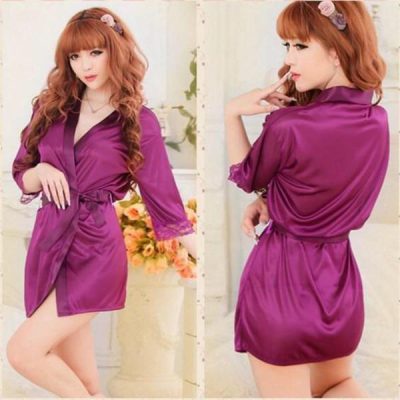 ÁO CHOÀNG NGỦ VIỀN REN TAY LỬNG QUYẾN RŨ