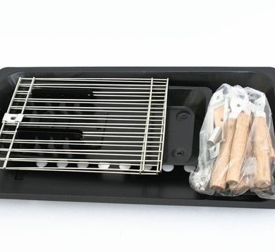 BẾP NƯỚNG THAN HOA VUÔNG ALL STEEL HIBACHI