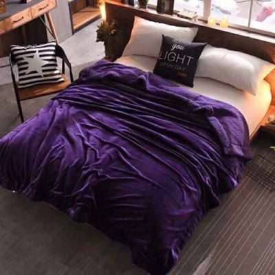 Chăn lông cừu Ultimate 1 màu Colorful hàng chuẩn 2m x 2m3