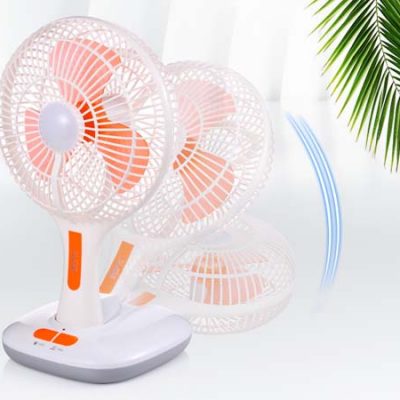 Quạt sạc tích điện KM-F0166U kiêm đèn led gấp gọn 160.000₫