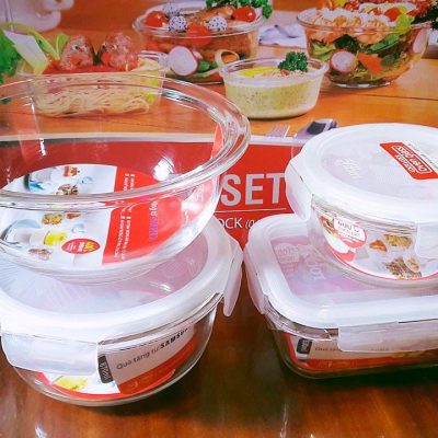 Bộ 4 Món Thủy Tinh Cao Cấp Lock&Lock