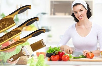 BỘ DAO 5 MÓN SẮC VÀNG CAO CẤP