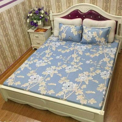BỘ GA CHUN & 2 VỎ GỐI COTTON POLY MỀM MẠI 1M6 X 2M