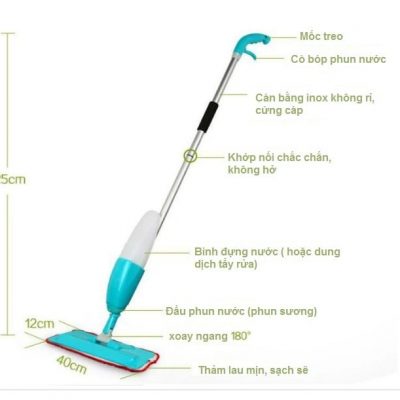 Cây lau nhà thông minh có bình xịt nước