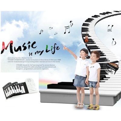 Đàn piano điện tử uốn dẻo