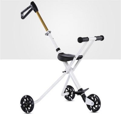 Xe đẩy 3 bánh gấp gọn thông minh