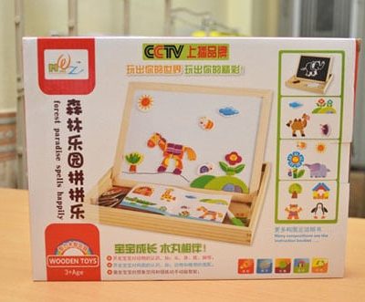 Bộ ghép hình nam châm bằng gỗ