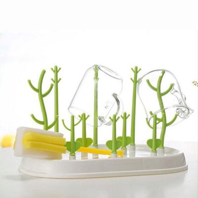 Giá úp bình sữa hình cây