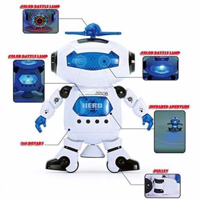 Đồ chơi robot nhảy múa xoay 360 độ