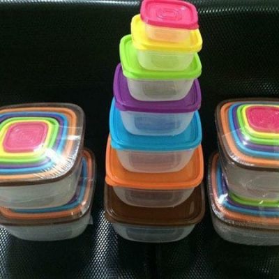 Bộ hộp nhựa đựng thức ăn 7 màu