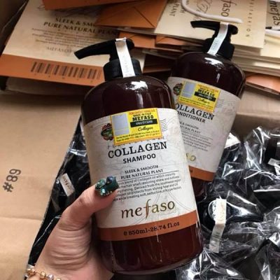 Bộ dầu gội xả Collagen Argan Mefaso – Ý