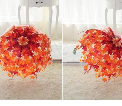 Ô dù trong suốt hoa văn 3D