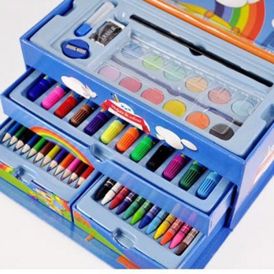 Hộp màu 3 tầng 4 ngăn 54 món