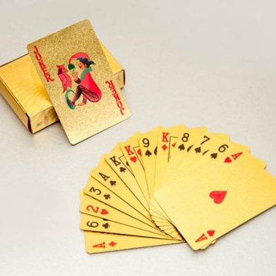 Bộ bài tây mạ vàng 24k