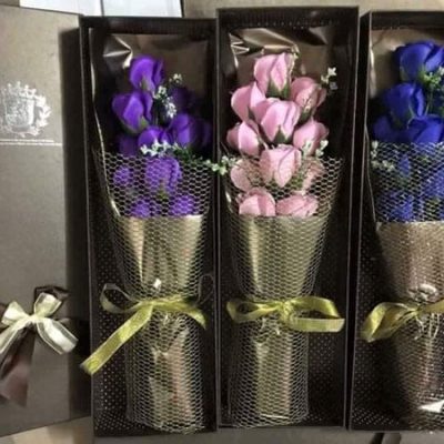 Hoa hồng sáp thơm 11 bông