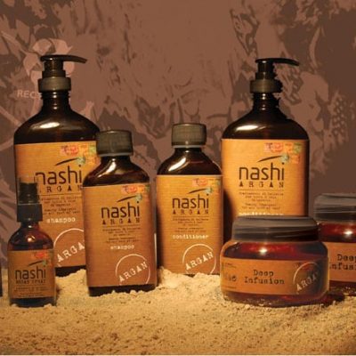 Cặp dầu gội và xả Nashi Argan phục hồi tóc hư tổn