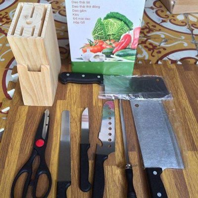 Bộ dao kéo hợp kim inox 7 món