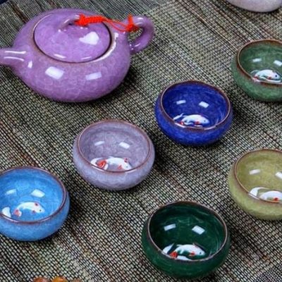 Bộ ấm chén hình cá 3D giá rẻ