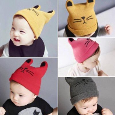 Mũ len tai mèo