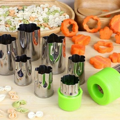 Bộ 8 khuôn inox tạo hình rau củ quả