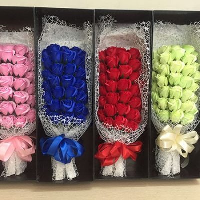 Hoa hồng sáp thơm 33 bông siêu đẹp
