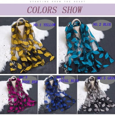 Khăn lụa hoa mềm mại