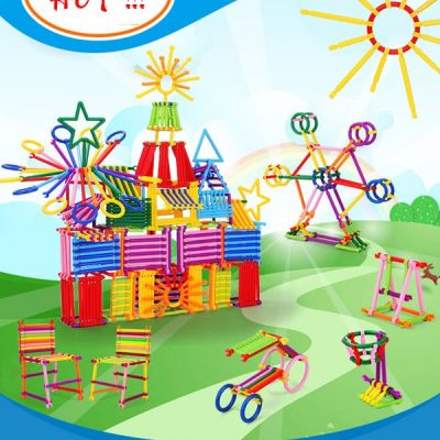 Bộ xếp hình que sáng tạo cho bé