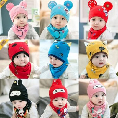 Set khăn yếm đáng yêu cho bé