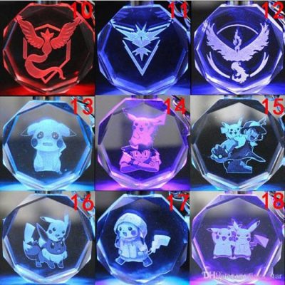 Móc khóa phát sáng Pokemon