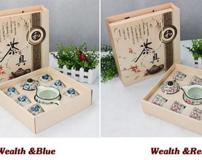 Bộ ấm trà hoa văn cổ hàng xuất Nhật