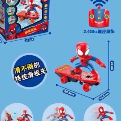 Đồ chơi người nhện trượt ván có điều khiển