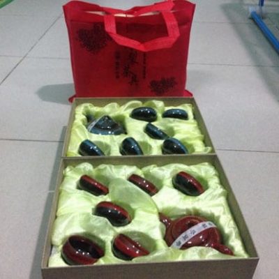 Bộ ấm chén 3D hình cá 2 màu