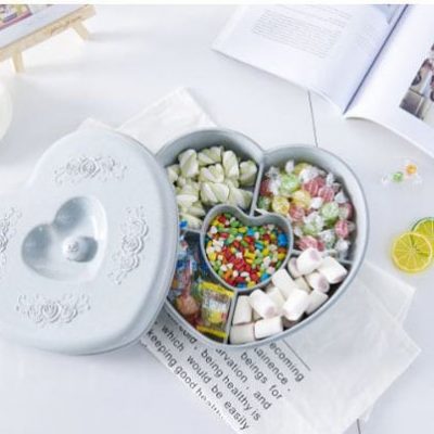 Khay đựng mứt lúa mạch hình trái tim