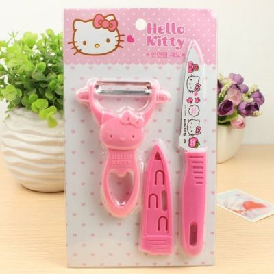 Bộ dao gọt hello kitty 3 món
