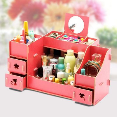 Kệ để mỹ phẩm 3 tầng cỡ lớn có gương