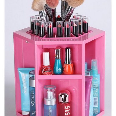 Kệ đựng mỹ phẩm xoay 360 độ