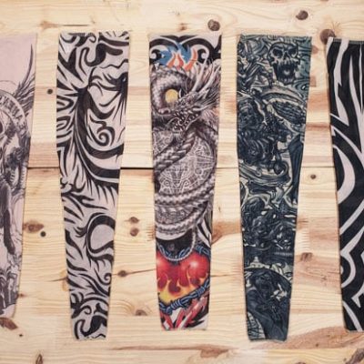 Găng tay chống nắng hình xăm