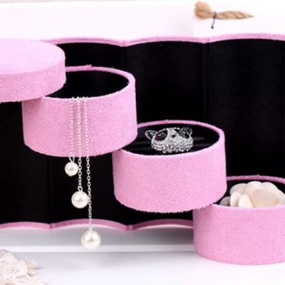 Hộp đựng trang sức hình trụ tròn